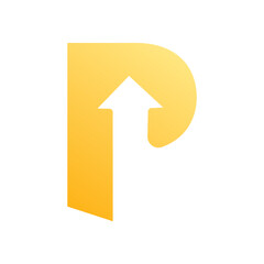 Letter P logo icon design template.