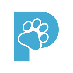 Letter P logo icon design template.