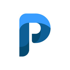 Letter P logo icon design template.