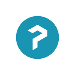 Letter P logo icon design template.