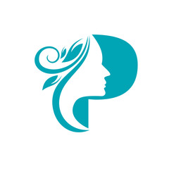 Letter P logo icon design template.