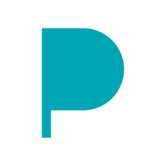 Letter P logo icon design template.
