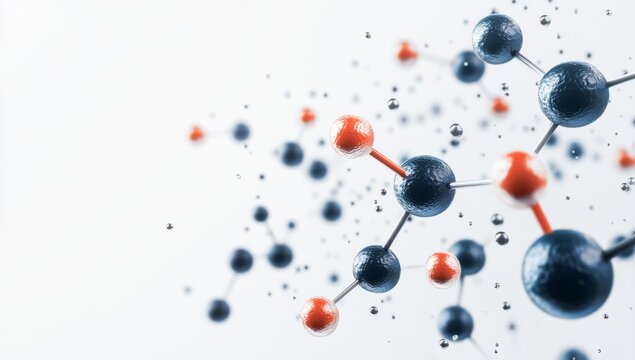 Computer digital illustrations of biology and biological molecules