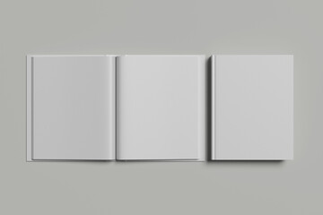 Blank cover book template