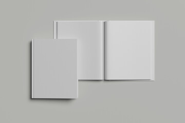 Blank cover book template