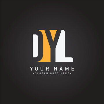 DYL Initial Letter Logo - Simple Monogram Logo