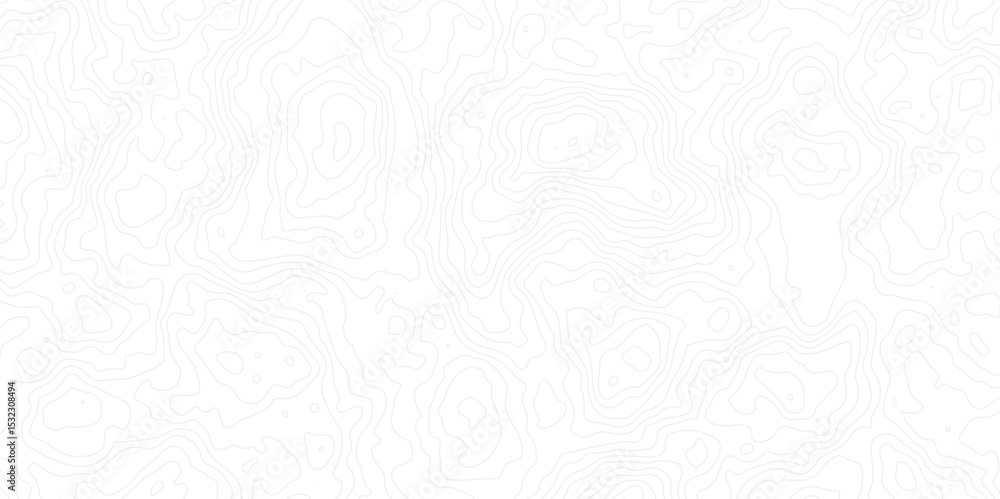 Fototapete geographic contour map paper texture. terrain path isolated on a background.geographic mountain reli