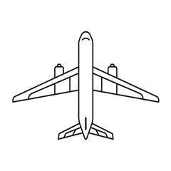 vector illustration of airplane