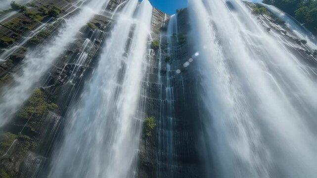 Majestic Tumalog Falls in Cebu, Philippines: A stunning view of cascading water