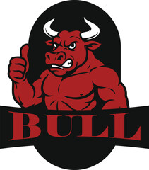 logo red bull cartoon