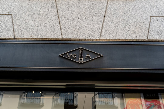 Van Cleef & Arpels luxurious boutique Milan, Italy - June 12, 2025 