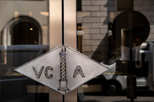 Van Cleef & Arpels luxurious boutique Milan, Italy - June 12, 2025 