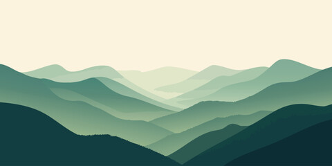 Verdant Mountain Range