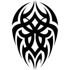 Abstract Tribal Pattern Design Element