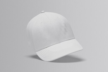 Blank baseball cap isolated on white background