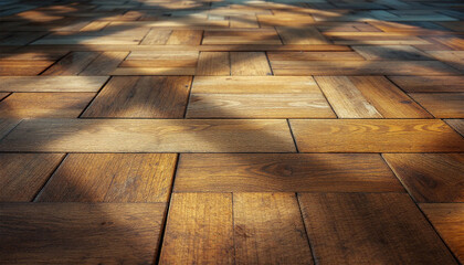 Oak parquet wood texture, antique background, wood wall paneling texture
