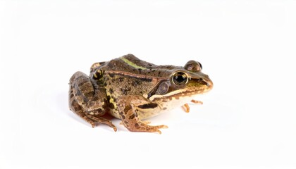 Obraz premium Frog over white background, no shadow