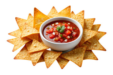 Delicious Nachos with Salsa A Culinary Delight of Crunchy Chips and Fresh Salsa