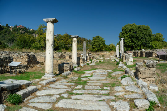 Ancient roman road of Edessa, Greece