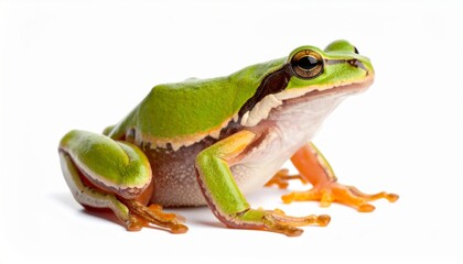 Fototapeta premium Frog over white background, no shadow