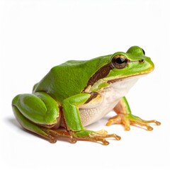 Naklejka premium Frog over white background, no shadow