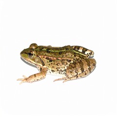 Naklejka premium Frog over white background, no shadow