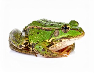 Fototapeta premium Frog over white background, no shadow