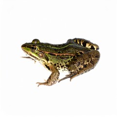 Fototapeta premium Frog over white background, no shadow