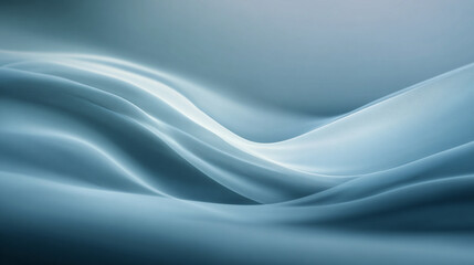 Abstract Blue Fabric Texture: Smooth, Elegant Waves