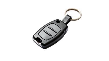Car key fob remote control on a keychain with a simple design  