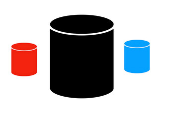 Simple Black Parallelogram Icon for Geometric Patterns and Modern Graphic Resources