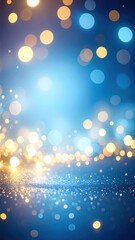 Obraz premium Festive light display abstract background digital art colorful bokeh vibrant atmosphere conceptual design