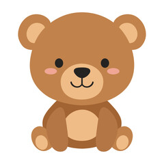 Cute Brown Bear Cartoon