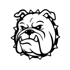 Illustration of a bulldog vector 