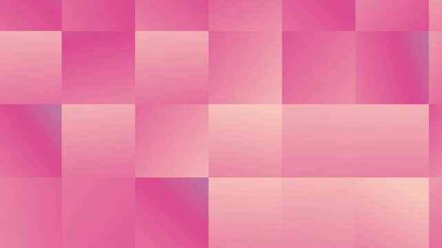 Pink and peach gradient squares in a grid pattern background animation