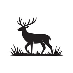 graceful-deer-silhouette-forest-edge