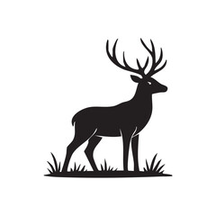 stately-deer-profile-clean-lines