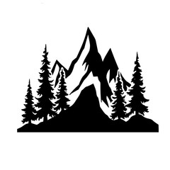 Fototapeta premium vector illustration of mountain landscape