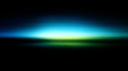 Stunning Teal and Green Horizon: Abstract Night Sky Background