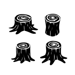 illustration of tree trunk vector