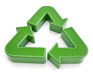 Green Recycling Symbol Promoting Sustainable Practices and Environmental Responsibility through Conscious Consumption and Waste Reduction Strategies