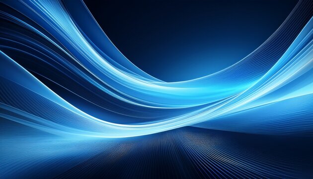 abstract blue swoosh background representing motion and speed ideal for technology or futuristic themes in presentations or designs