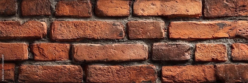 Poster rustic charm in a textured panorama with aged brickwork and time-etched surfaces for design use
