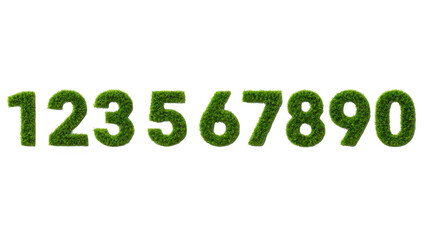 Grass Numbers 0-9