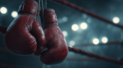 Sweat, Grit, Glory: A Boxer's Gloves in the Ring
