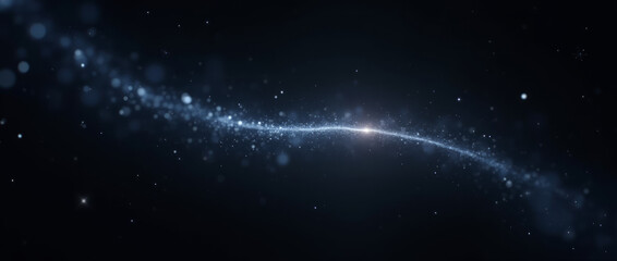 Cosmic String Suspended in Darkness — Hyperrealistic Conceptual Studio Image