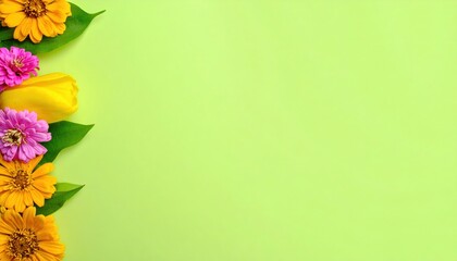 Obraz premium Floral arrangement showcasing vibrant blooms nature setting high-quality image bright colorful background