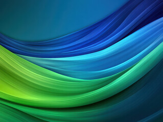 Smooth gradient color texture blending green and blue shades creates flowing abstract background with calming and dynamic feel