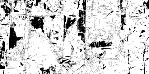 Grunge Dust and Scratch Texture on White Background Vintage Overlay Effect