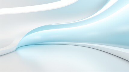 Abstract flowing white background with glowing vibrant resembling waves  futuristic architecture space creating a serene and modern aesthetic
